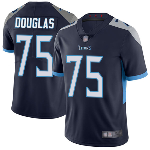 Tennessee Titans Limited Navy Blue Men Jamil Douglas Home Jersey NFL Football #75 Vapor Untouchable->women nfl jersey->Women Jersey